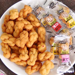 解馋小麻花酥脆糕点传统休闲食品黑糖椒盐麻花独立包装零食散装