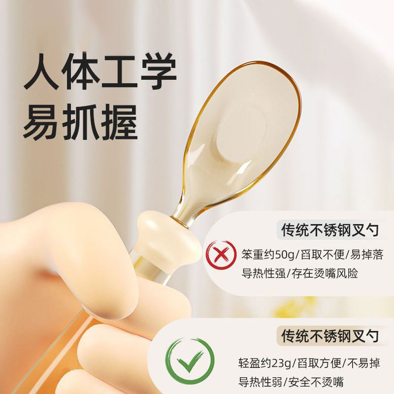 宝宝吃饭元宝勺勺子自主进食勺子学吃训练勺儿童餐具辅食勺