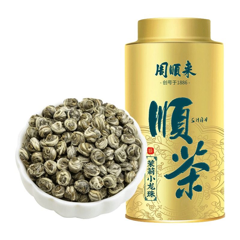 实惠好喝茉莉龙珠浓香型茉莉花茶手工绣球小龙珠茶叶绿茶 - 图3