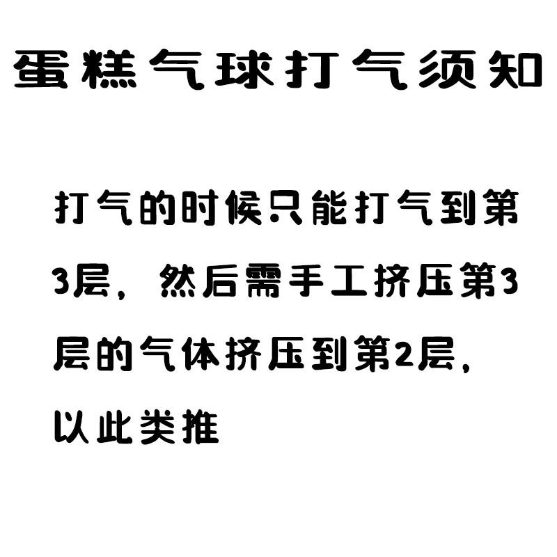 三层生日蛋糕气球女孩生日布置摆件铝膜男孩装饰场景儿童节日布置-图1