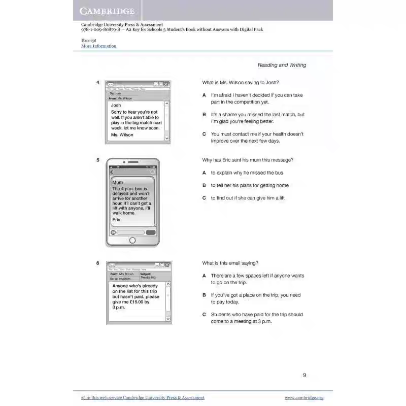 【正版现货】2025PET剑桥通用五级考试KEP青少版官方真题3校园版 新题型含答案+音频 - 图0