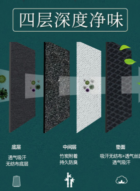 除臭鞋垫吸汗留香透气减震军训