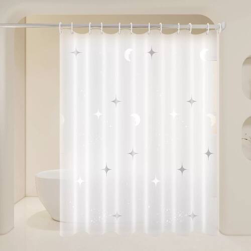 浴室防水浴帘隔断帘防霉洗澡卫生间干湿分离门帘挂帘厕所遮挡挡水 - 图2