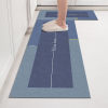 Mat geometric light luxury 3D printed home carpet quick-drying kitchen stain-resistant floor mat technology cloth gym light luxury