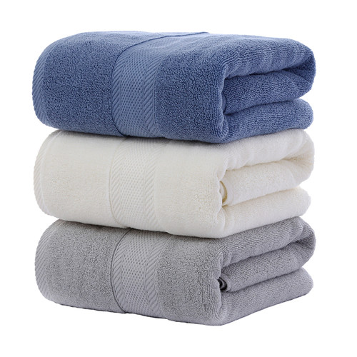 浴巾纯棉抗菌家用长绒全棉女夏男士成人洗澡巾儿童柔软浴巾干发裹 - 图3