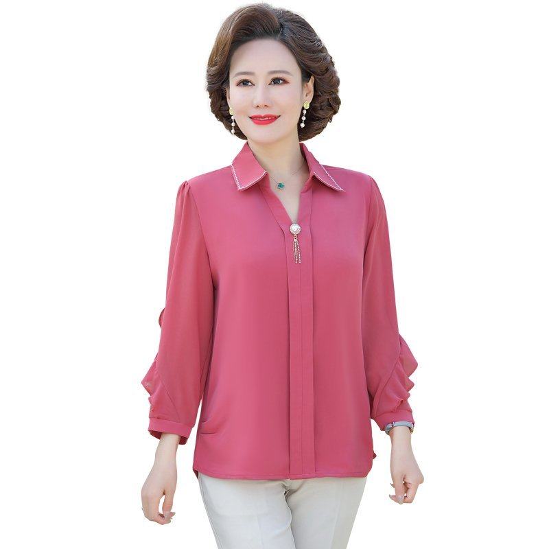 秋装2022新款洋气中老年女秋季小衫 天天特卖工厂店中老年女装