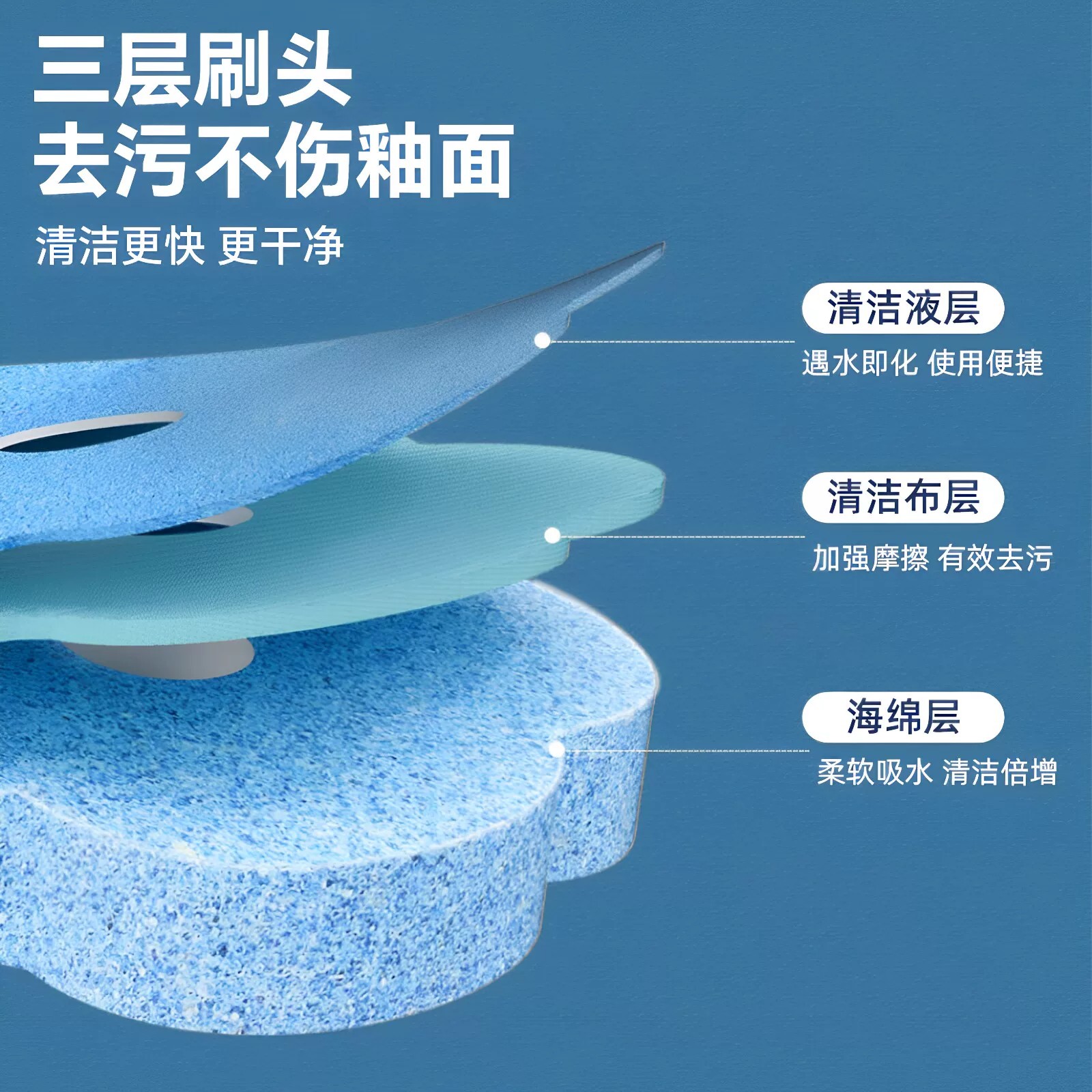 No blind spots toilet cleaning artifact wall-mounted bathroom