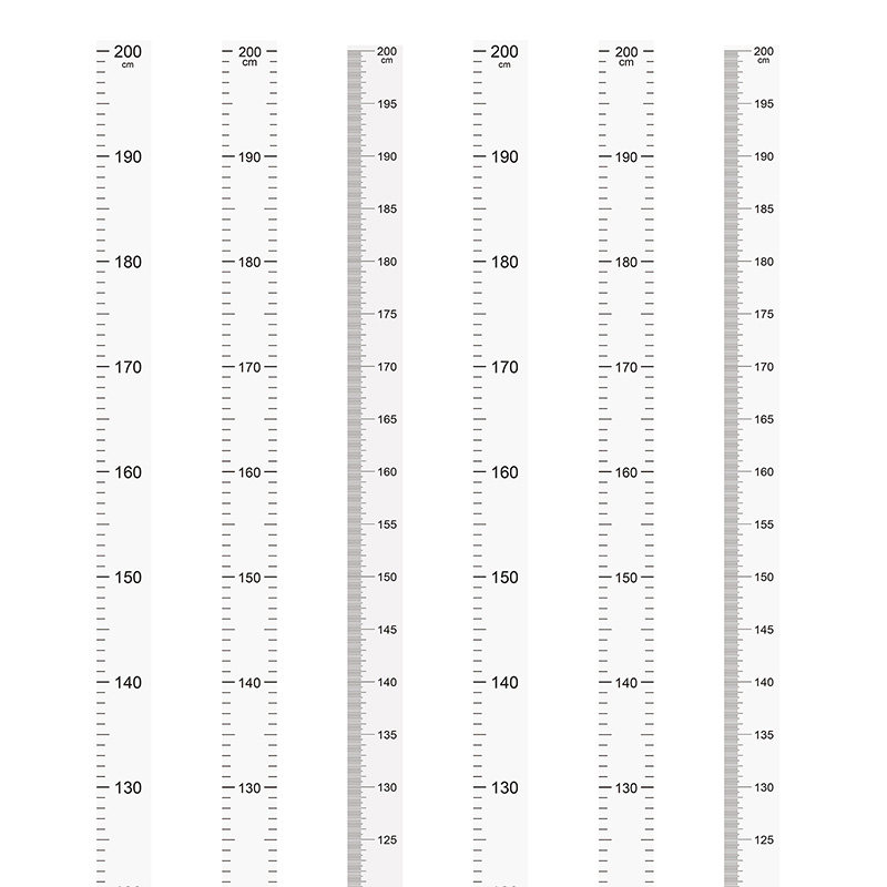 2米整张儿童量身高墙贴高精准粘贴式宝宝身高测量尺可移除不伤墙
