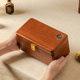 Moriwusha Solid Wood Jewelry Box Retro High-end Exquisite Portable Necklace Bracelet Jewelry Gold Jewelry Box Wedding