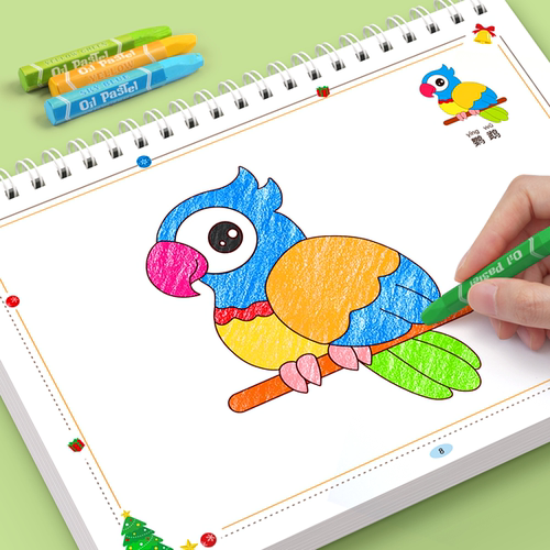 儿童画画本幼儿园涂色绘本书宝宝涂鸦填色启蒙套装图画册专用2岁6 - 图3