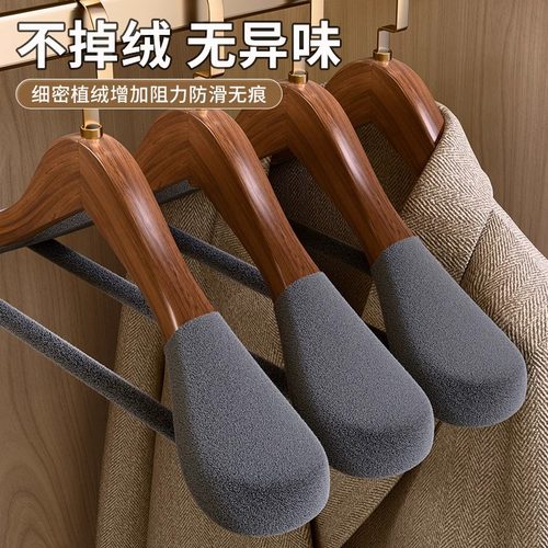 德国实木衣架家用挂衣宽肩防滑无痕木质专用木衣架大衣服装店衣挂 - 图1