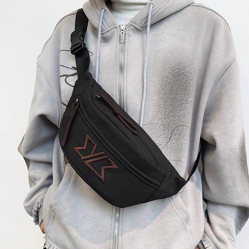 斜挎包男2026挎包胸包潮牌机车百搭腰包男女骑行运动男士小单肩包,淘宝优惠券,粉丝福利购,淘宝优惠卷