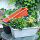 Balcony planting vegetable pot, vegetable artifact family balcony, vegetable rectangular plastic long flower pot potting pot planting pot