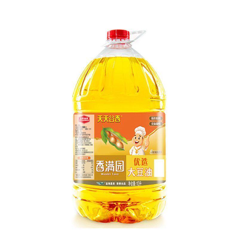 香满园天天谷香优选大豆油 10L*2桶商用餐饮开店炒菜摆摊食用油