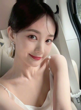 李一桐同款白色大蝴蝶结夹子发夹女后脑勺发卡马尾弹簧夹女红色