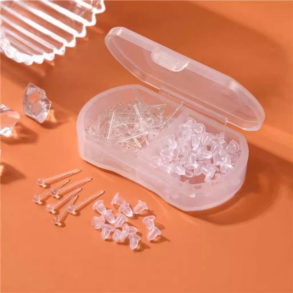 2耳棒配耳堵套装女树脂养耳洞隐形透明耳钉适合新耳洞医用级豆豆,淘宝优惠券,粉丝福利购,淘宝优惠卷