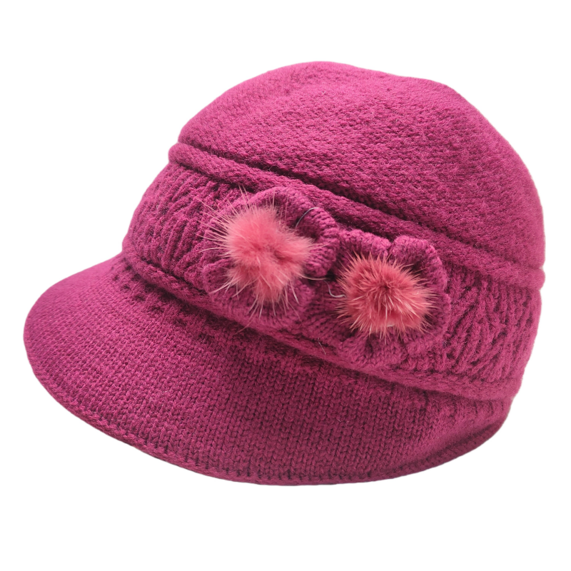 中老年加厚保暖帽子女秋冬兔毛针织盆帽冬季老人妈妈帽老太太帽子,淘宝优惠券,粉丝福利购,淘宝优惠卷