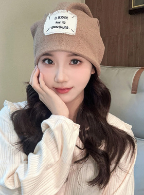 月子帽秋冬孕妇帽子女夏薄款产妇帽睡觉可戴大头围堆堆帽防风帽子