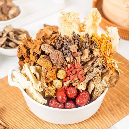 云南包料菌汤干货姬松茸羊肚菌菌汤七彩包煲汤食材 - 图1