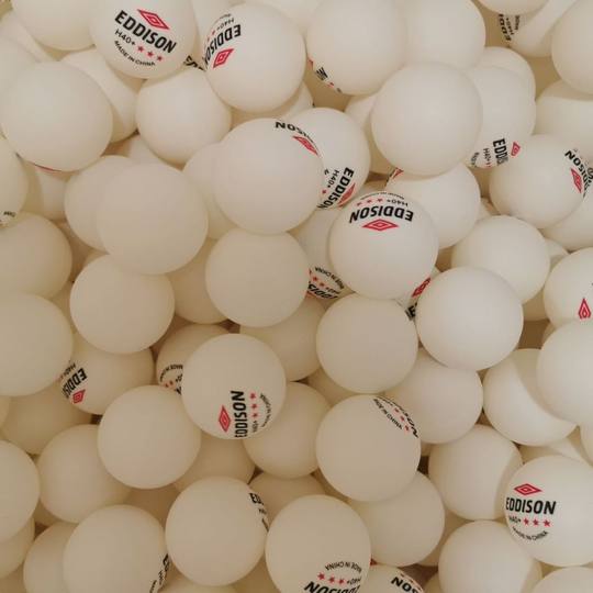 乒乓球批发100个三星级包邮新材料高弹力专业训练耐打比赛专用球