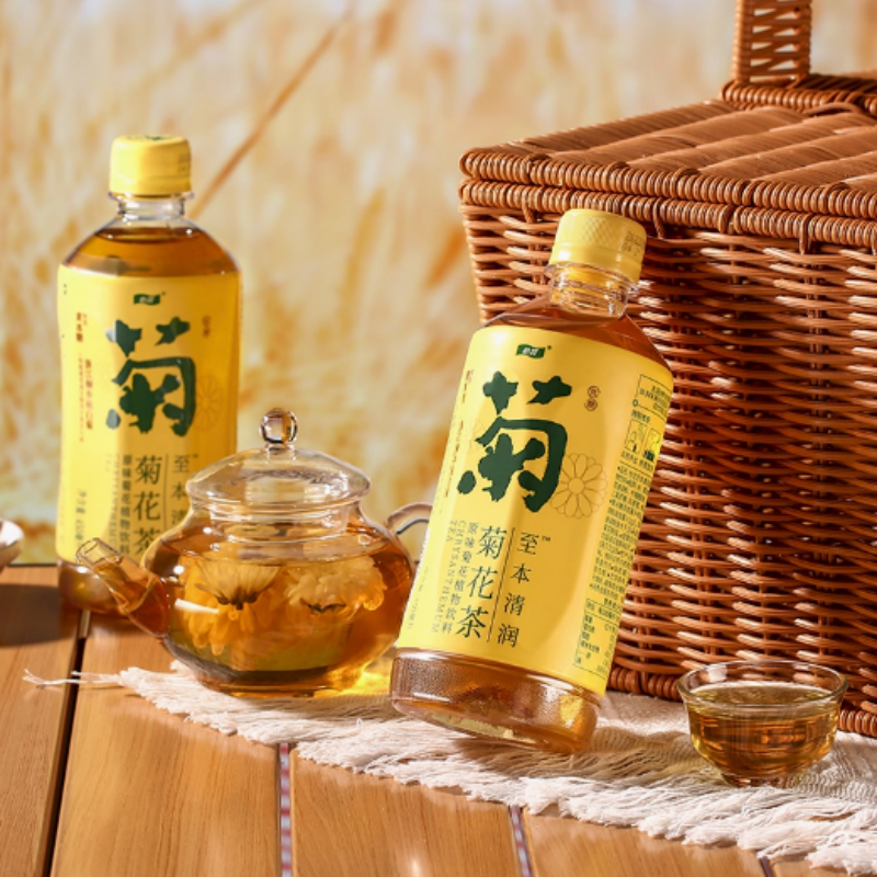 怡宝菊花茶/柠檬茶植物饮品450ml解渴风味茶饮料15瓶装 多省包邮 - 图0