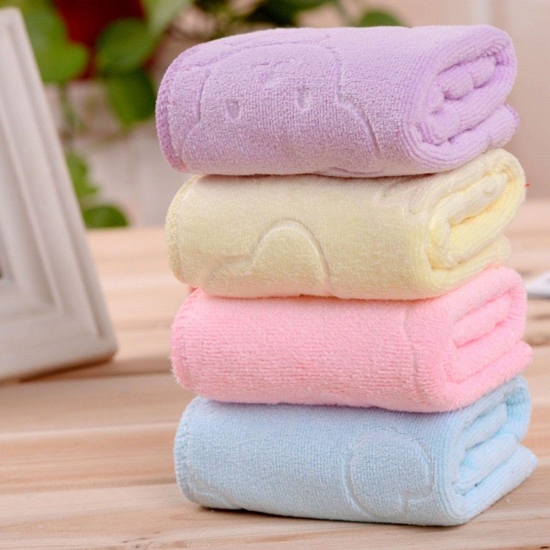幼儿园小毛巾儿童方巾超细纤维方巾婴幼儿口水巾擦手巾手帕