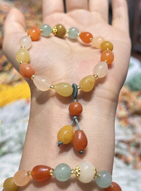 女款玉石玛瑙新中式手链