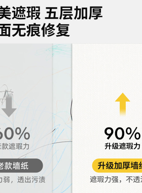 墙纸自粘防水防潮家用装饰墙壁纸