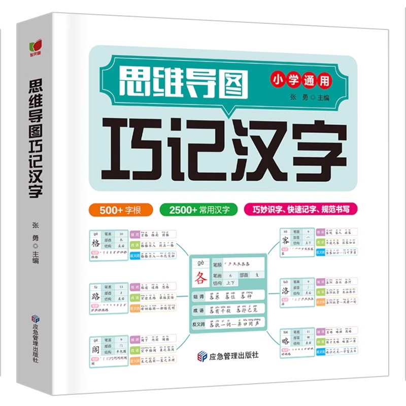 思维导图巧记汉字 生字开花汉字速记速写 汉知简小学生识字认知汉字偏旁部首结构组词成语同义词近义词思维导图快巧记速记生字汉字 - 图3