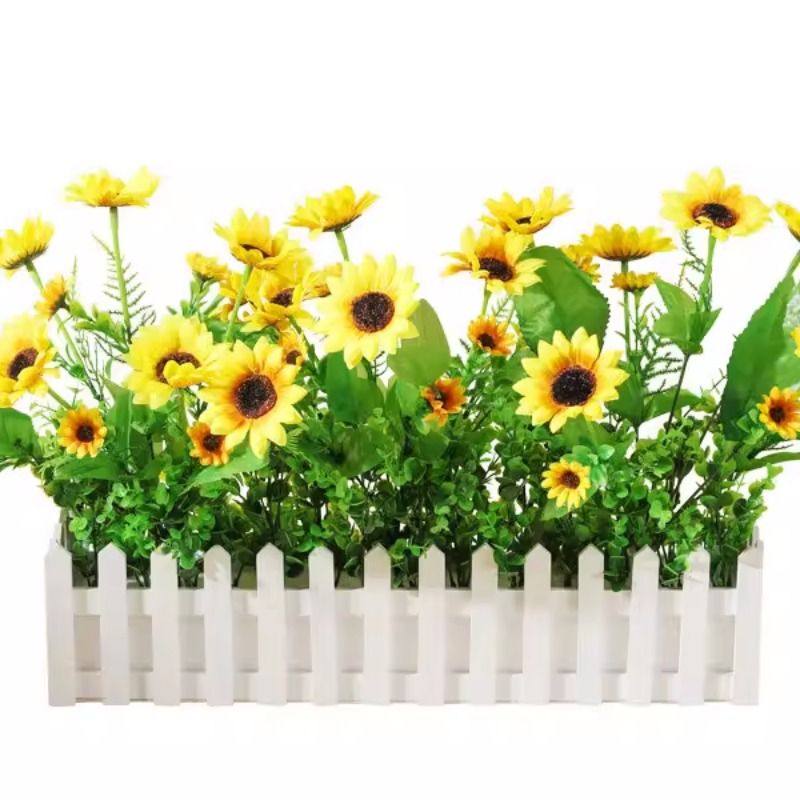 仿真栅栏绿植 栅栏花墙角阳窗台隔断遮挡装饰绿植摆设 花槽盆栽,淘宝优惠券,粉丝福利购,淘宝优惠卷