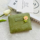 New design small wallet girl girl heart cute Japanese short multi-card card bag change integrated wallet wallet