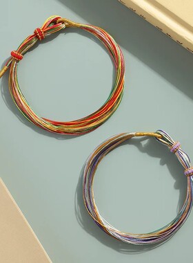 端午节五彩绳手链手工编织成品手链成人儿童宝宝粽子香包挂件红绳