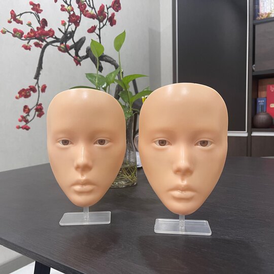 Cloud face full face makeup exercise board practice leather makeup artist makeup student silicone hard board simulation makeup school