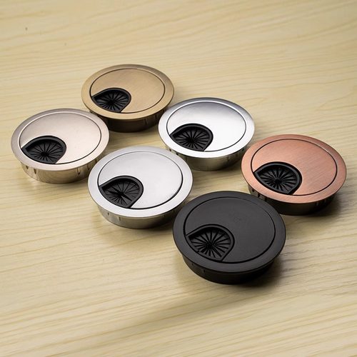 电脑办公桌穿线孔盖板桌面走线盒封口盖书桌装饰圈开孔圆孔盖线盖 - 图2