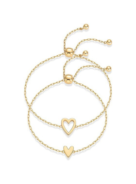 甜美少女不锈钢心形镂空可调节手链简约ins风送闺蜜女友手链