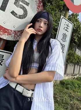 防滑运动高弹力宽边发带月子头套吸汗个性头巾女款秋冬发饰品头饰