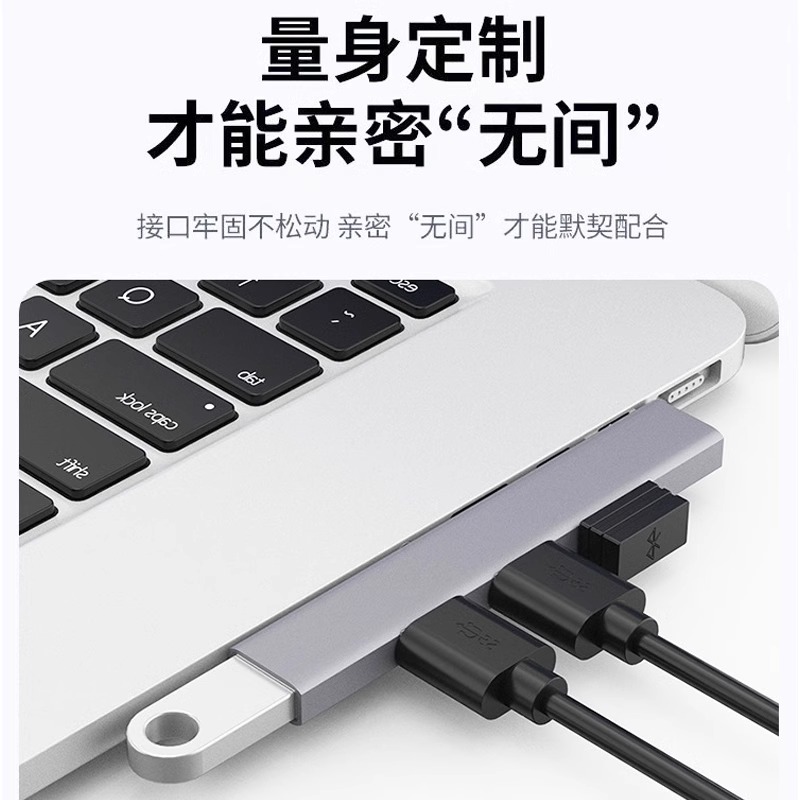 Type-C docking station USB splitter USB converter HDMI adapter docking station projection screen expansion PD fast charging suitable for mobile phones and tablets type-c to computer connection network cable multi-function