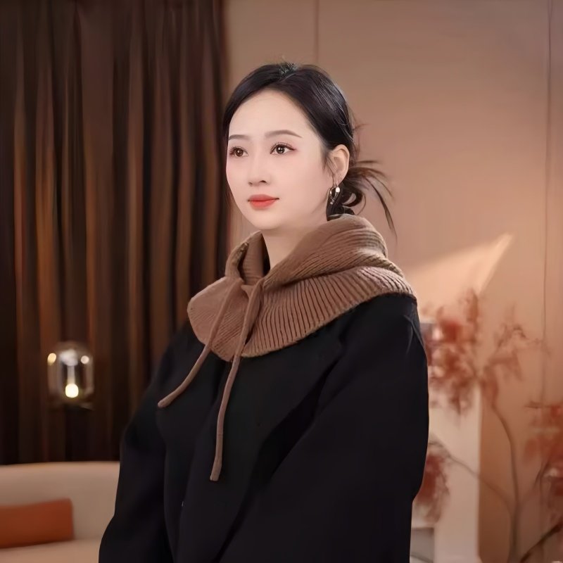 2025秋冬新款针织保暖帽子围脖一体加厚多功能帽纯色百搭防风围巾,淘宝优惠券,粉丝福利购,淘宝优惠卷