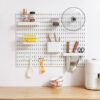 Extra-large hole plate self-adhesive drill-free storage rack kitchen wall nail-free hanging board bathroom wall storage tool
