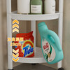 Multi-layer triangular storage rack bathroom floor storage rack toilet supplies storage rack kitchen clip trolley