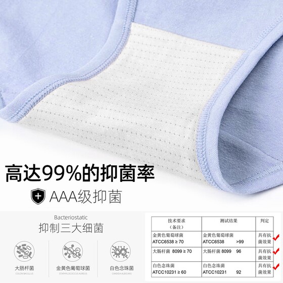 High waist tummy control underwear for women pure cotton briefs