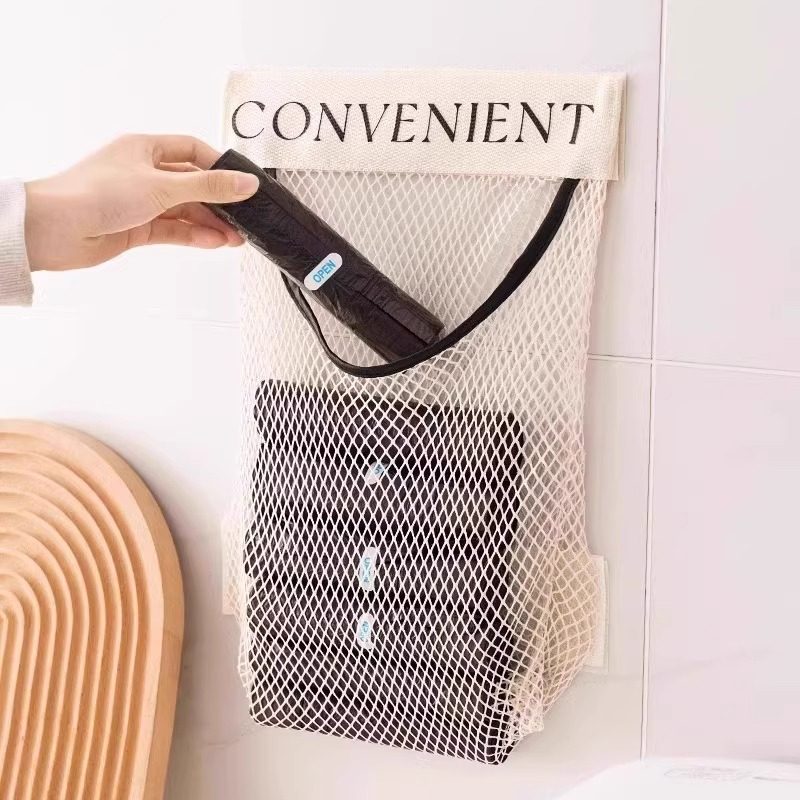 厨房垃圾袋收纳神器塑料袋魔术网兜柜门壁挂式大容量桌面储物袋子,淘宝优惠券,粉丝福利购,淘宝优惠卷