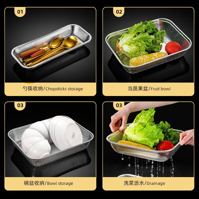 Chopstick storage box stainless steel sterilization cabinet chopstick basket spoon fork drain rack dishwasher chopstick cage basket chopstick tube