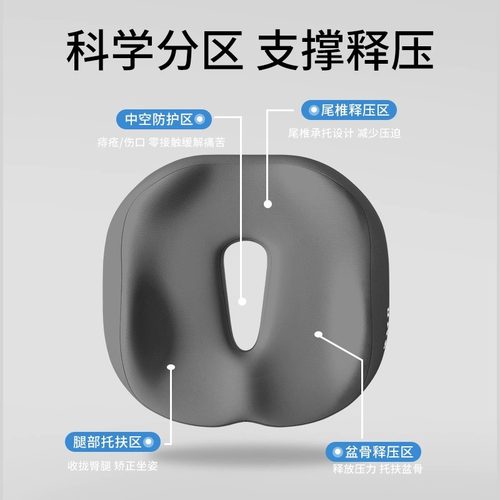 坐垫防屁股痛久坐座椅护腰办公室神器工位椅垫屁股垫座垫痔疮尾椎 - 图3