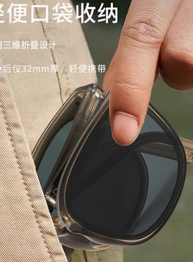 折叠防紫外线墨镜女|170人收藏