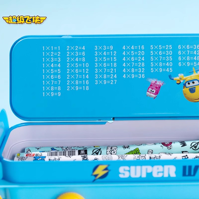 Disney Princess Elsa Pencil Box Mickey Children Kindergarten Train Stationery Box Stylus Box Car Cartoon Pencil Box Frozen Spider-Man Multifunctional Pen Bag Christmas Gift