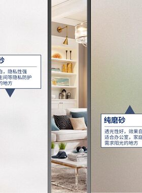 玻璃贴纸透光不透明防窥走光