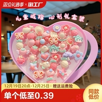 Childrens ring Princess Little girl Diamond Cartoon Jewellery Girl Baby Gift Woman Ring Hand Decorated Butterfly Stars