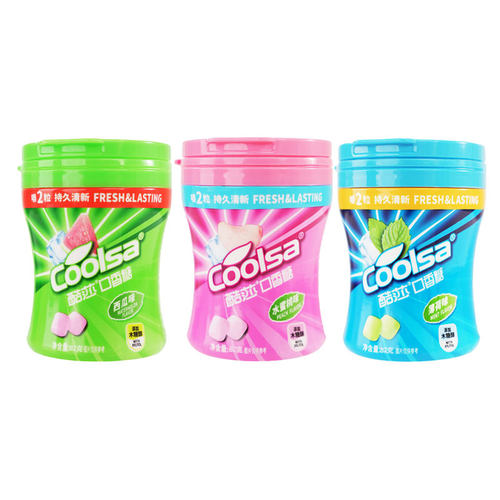 酷莎木糖醇口香糖缤纷果味休闲零食持久清新口气清凉薄荷糖果解馋 - 图3