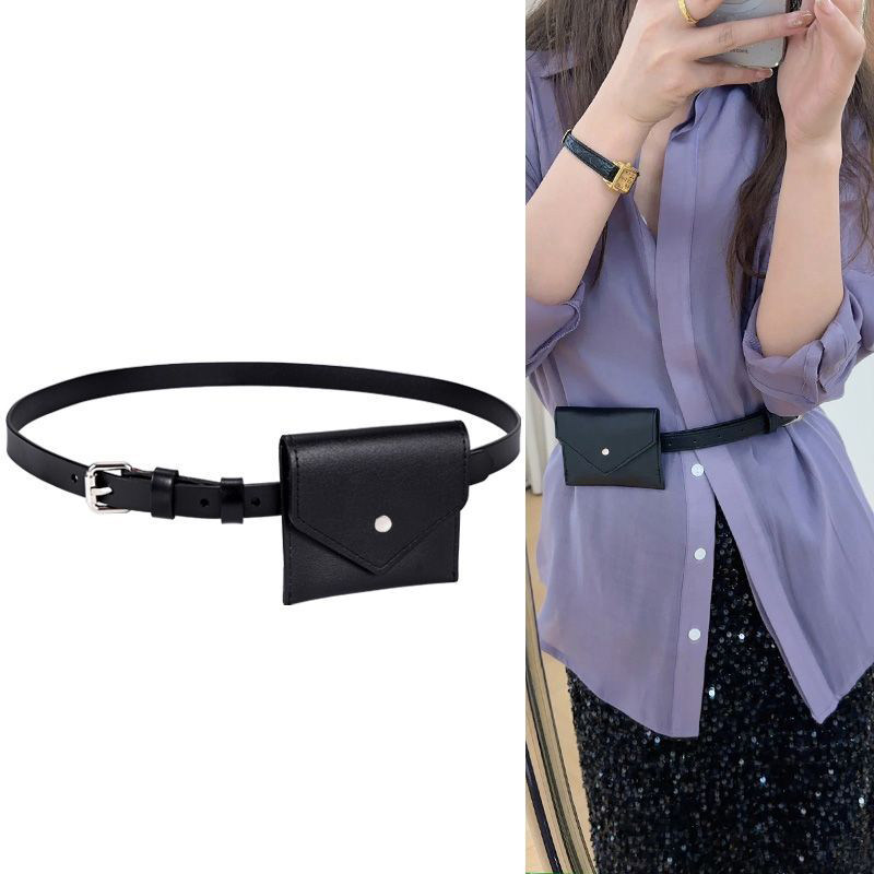 高级新款韩系小众纯色装饰皮质搭配迷你腰包皮带腰带百搭时尚配饰,淘宝优惠券,粉丝福利购,淘宝优惠卷